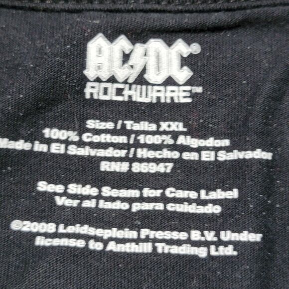 AC/DC Graphic SS Black Unisex Tee Highway To Hell - Size XXL - Picture 4 of 4